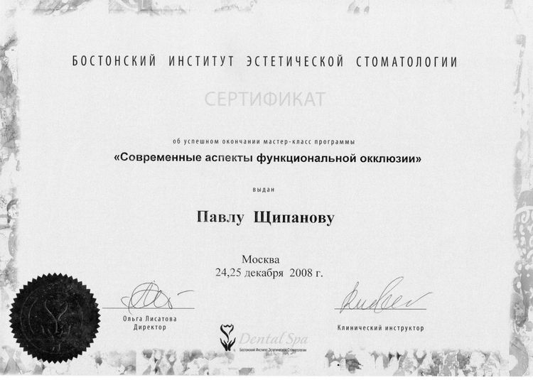 2008.12.24-25 Современные аспекты функциональной окклюзии