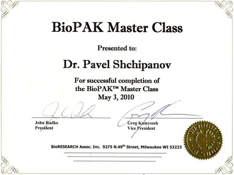 2010.05.03 BioPAK Master Class