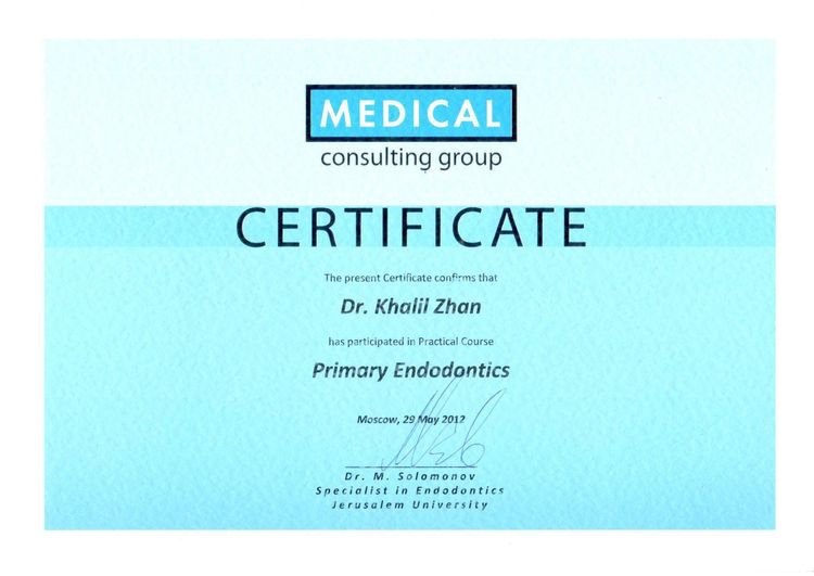 2012.05.29. Primary Endodontics