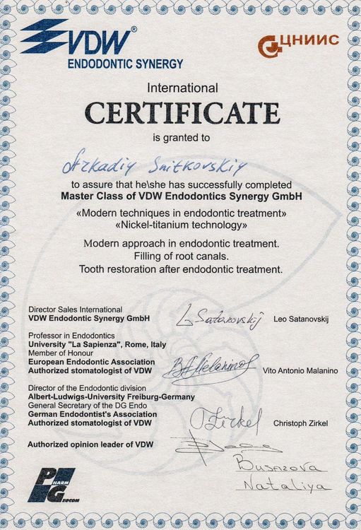 Master Class of VDW Endodontics Synergy GmbH